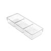 Contenedor De Almacenamiento Transparente 3 En 1 - L 5  X A 33.02 X H 5.59  Cm - Transparente