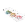 Contenedor De Almacenamiento Transparente 3 En 1 - L 5  X A 33.02 X H 5.59  Cm - Transparente