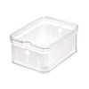 Caja Apilable Con Cesta Para Nevera - L 16,2  X A 21,6  X H 9.5  Cm - Transparente