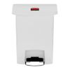 Cubo De Basura De Pedal Slim Jim Blanco 30 L Rubbermaid