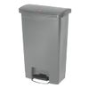 Cubo De Basura De Pedal Slim Jim 50 Litros Gris Rubbermaid