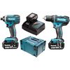 Juego De 2 Máquinas Makita Dlx2127tj1 18v 5.0ah Makita