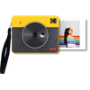 Kodak Square Cam & Print C300retro Amarillo: Cámara E Impresora Fotográfica Instantánea 2 En 1 - Captura Y Imprime Al Instante Con Estilo Retro (3" X 3") Desde Tu Dispositivo Móvil