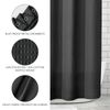 Cortina De Baño Larga De Punto De Algodón, 72" X 72" - Negro - Mdesign