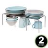 Estantes De Metal Ajustables Para Cocina/despensa: Expandible - 2 Piezas - Gris - Mdesign