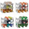 Organizador De Plástico Para Botellas De Agua/vinos, 3 Niveles, 9 Botellas - Gris - Mdesign