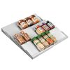 Especiero De Plástico Expandible Organizador Para Cajones De Cocina - 3 Niveles - Gris - Mdesign