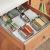 Especiero De Plástico Expandible Organizador Para Cajones De Cocina - 3 Niveles - Gris - Mdesign