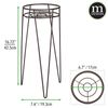 Soporte Moderno De Acero Para Plantas De 17" - Patas De Horquilla - Pack De 2 - Bronce - Mdesign