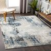 Alfombra Abstracta Moderna Azul/gris/beige 160x220cm Lena