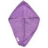 Juego De Toallas Fibras Bambú Turbante Pelo+lavabo+baño  Color Lavanda