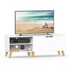 Mueble De Tv 2 Nichos Y 2 Puertas Blanco - L140 Cm