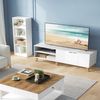 Mueble De Tv 2 Nichos Y 2 Puertas Blanco - L140 Cm