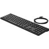 Hp Wired Desktop 320k Keyboard Teclado Usb Negro