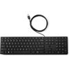 Hp Wired Desktop 320k Keyboard Teclado Usb Negro