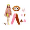 Barbie Cutie Reveal Serie Amigos De La Jungla Mono Disfraz Revela Una Muñeca Articulada Con Mascota Y Accesorios Sorpresa De Moda, Juguete +3 Años (mattel Hkr01)