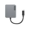 Lenovo 4x91a30366 Base Para Portátil Y Replicador De Puertos Alámbrico Usb 2.0 Type-c Gris