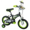 Bicicleta Infantil Para Niñas Y Niños Star Wars 12 Pulgadas De 3 A 5 Años Color Negro Con Ruedines Y Decoración Delantera