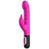 Consolador Vibrador Con Estimulador De Clítoris En Punta De 24 Cm (jy-005) Rosa. Nuevo, Envío 24h!!