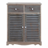 Comoda 2 Cajones 2 Puertas Madera Beige 70x60x30 Rebecca Mobili