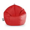 Puff Pelota Polipiel Exterior Rojo Happers