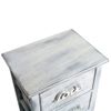 Cajonera Comoda 4 Cajones Blanco Gris Shabby 73x37x27 Rebecca Mobili