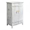 Comoda Mueble 2 Puerta Madera Blanco Shabby 70x51x30 Rebecca Mobili