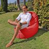 Puff Lounge Polipiel Outdoor Rojo Happers