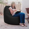 Puff Lounge Polipiel Outdoor Negro Happers