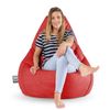 Puff Pera Polipiel Outdoor Rojo Happers Xxl