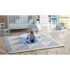 Lubabymats - Alfombra Puzzle Infantil Para Bebés De Foam (eva), Suelo Extra Acolchado. Medida: 161x161 Cm. Color Celeste Y Beige