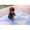 Lubabymats - Alfombra Puzzle Infantil Para Bebés De Foam (eva), Suelo Extra Acolchado. Medida: 161x161 Cm. Color Celeste Y Beige