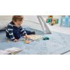 Lubabymats - Alfombra Puzzle Infantil Para Bebés De Foam (eva), Suelo Extra Acolchado. Medida: 161x161 Cm. Color Celeste
