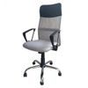 Silla De Escritorio Jasper Respaldo Alto Transpirable Asiento Giratorio Elevable En Color Gris