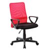 Silla Escritorio Maya Giratoria Con Respaldo Transpirable De Malla En Color Rojo