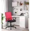 Silla Escritorio Maya Giratoria Con Respaldo Transpirable De Malla En Color Rojo