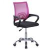 Silla Escritorio Juvenil Vera, Silla Con Asiento Regulable Con Respaldo En Tejido 3d En Rosa