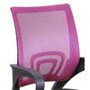 Silla Escritorio Juvenil Vera, Silla Con Asiento Regulable Con Respaldo En Tejido 3d En Rosa