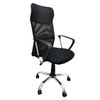 Silla De Escritorio Jasper Respaldo Alto Transpirable Asiento Giratorio Elevable En Color Negro