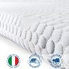 Sobrecolchón Doble De Espuma Viscoelástica| Cubrecolchón De Colchón 6 Cm | Sobrecolchón Desenfundable | Antibacteriano Y Antihongos | 155 X 210