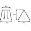 Columpio Doble Masgames Kibo