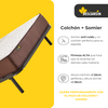 Pack Colchon + Somier Descansin | 80 X 200 |ideal Para Personas Con Dolores De Espalda | Alta Firmeza | Silencioso