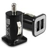 Cargador Adaptador De Coche Mechero 3a Doble Usb Negro Iphone/ipad/ipod