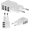 Cargador Triple Usb 5v 2 A Amperios 3 Conectores Blanco Universal