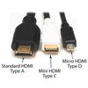 Adaptador Conversor De Hdmi Hembra A Micro Hdmi Tipo D Macho Conectores Dorados