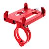 Soporte Manillar Bicicleta Giro 360º De Metal Cnc Para Telefono Movil Rojo