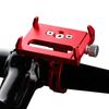 Soporte Manillar Bicicleta Giro 360º De Metal Cnc Para Telefono Movil Rojo