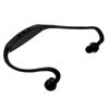 Reproductor Mp3 Auriculares Deportivos Micro Sd Usb Radio Fm Sport Running Negro