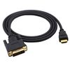 Cable De Hdmi A Dvi Macho/macho 24+1 Pines 2 Metros Negro Para Pc Tv Ps4 Negro