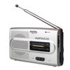 Radio De Bolsillo Plateada Portatil Mini Fm/am 2 Bandas A Pilas Jack